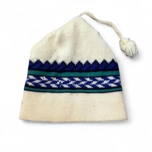 VTG 90s EMS Hat Cap Wool Knit Ski Eastern Mountain Sports Winter Beanie outdoor